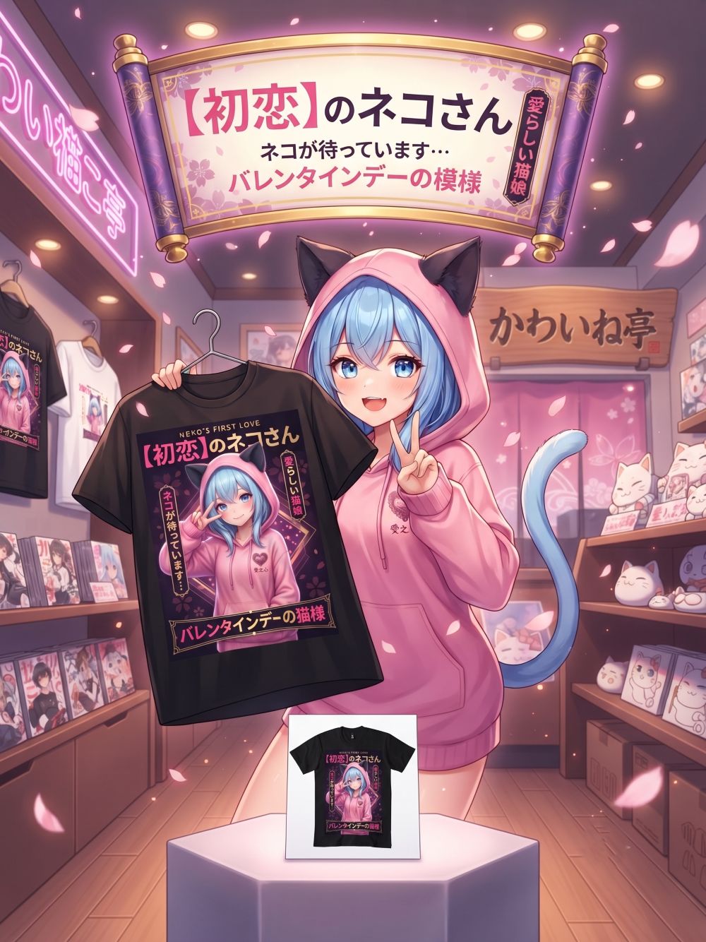 Exclusive NEKO CHAN T-SHIRT PREMIUM 